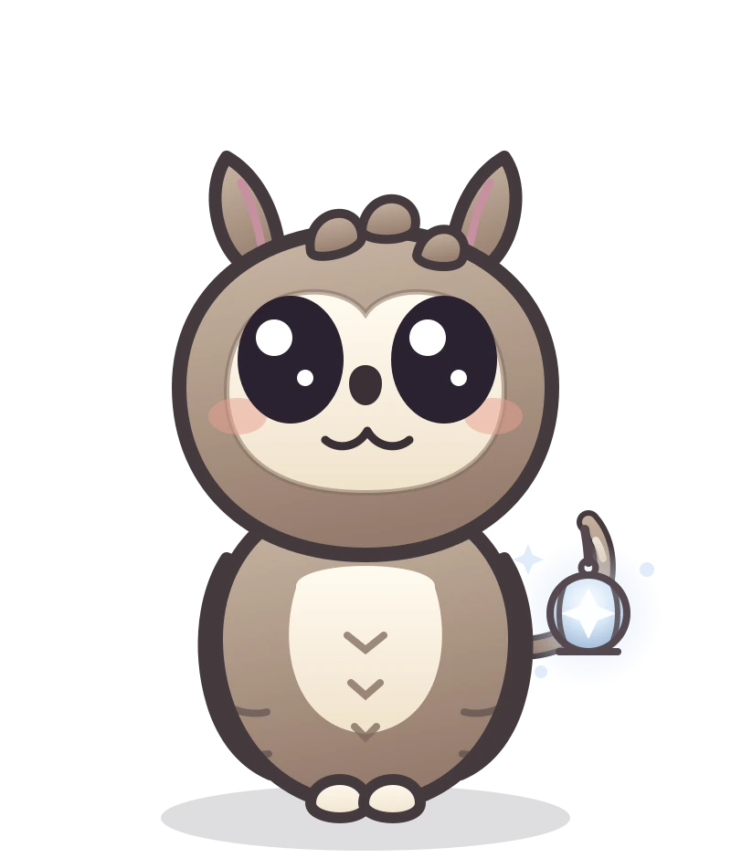 Pipwick, the app's owl-mouse Mipkin