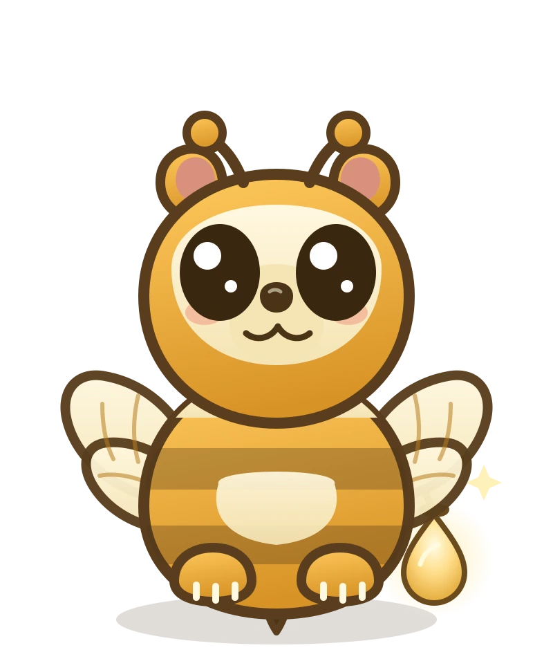 Sundrop, the app's bumble-cub Mipkin